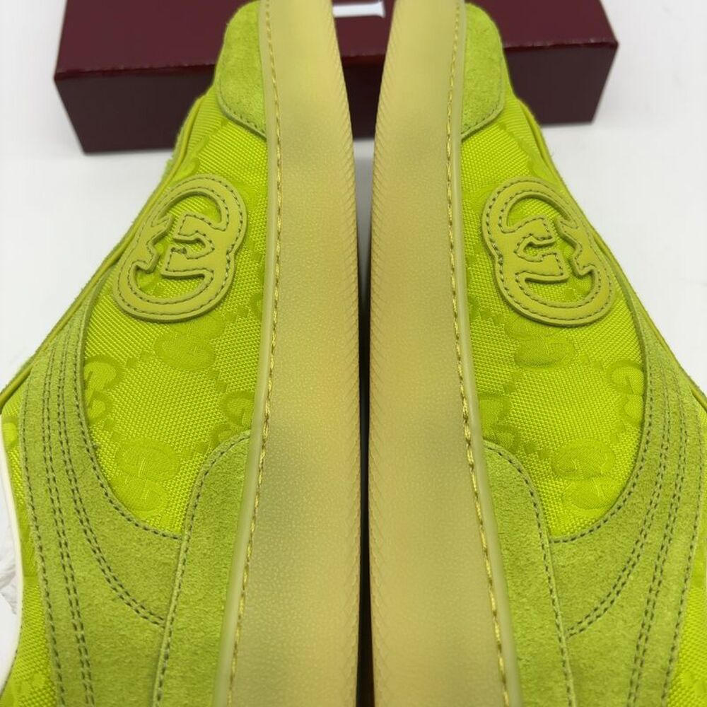 Gucci Neon Green Low-Top Sneakers - Picture 5 of 7